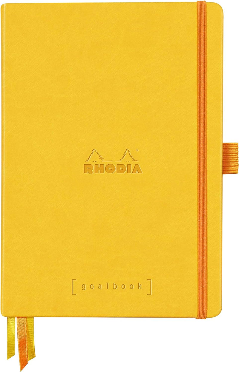 Rhodia 118585C Notizheft Goalbook (DIN A5, 14,8 x 21 cm, Dot, praktisch und trendige, mit festem Dec