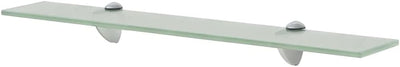 FIRBNUS 2 Stück Wall Shelf Regalbrett 60x10x0,8 cm Bad Regal Glas Schwebend für Wohnzimmer Badezimme