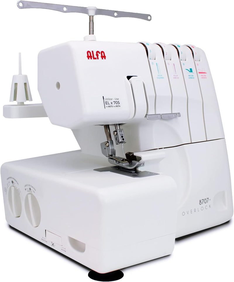 Alfa 8707 Overlock Nähmaschine für den Hausgebrauch Professionell 8707, Professionell 8707