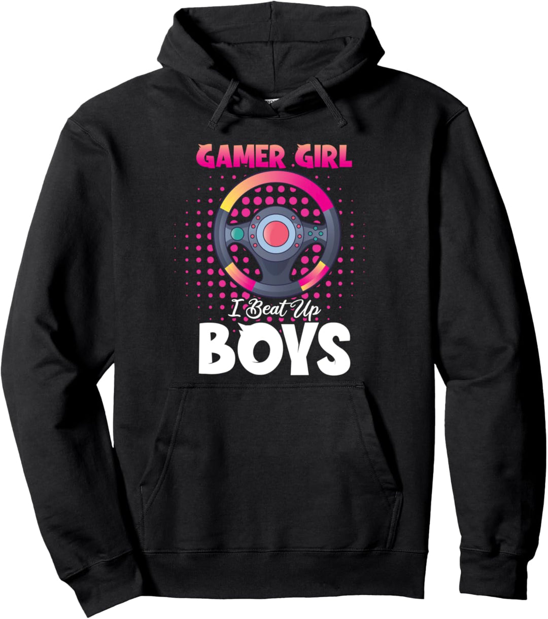 Gamer Girl Ich schlage Jungs Gamer Girl Pullover Hoodie