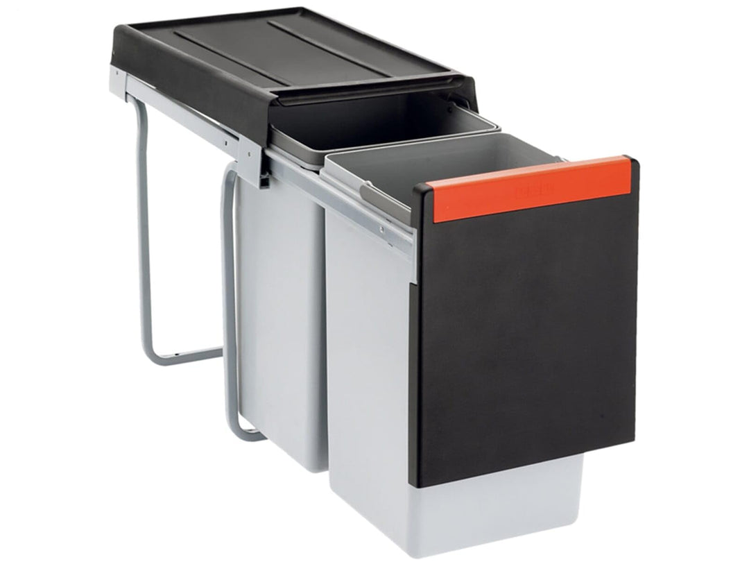 Franke Kitchen Systems Franke Cube 30 2-Way Manuelle Pull-Out Waste/Rubbish Bin, 2 x 15 Liter by