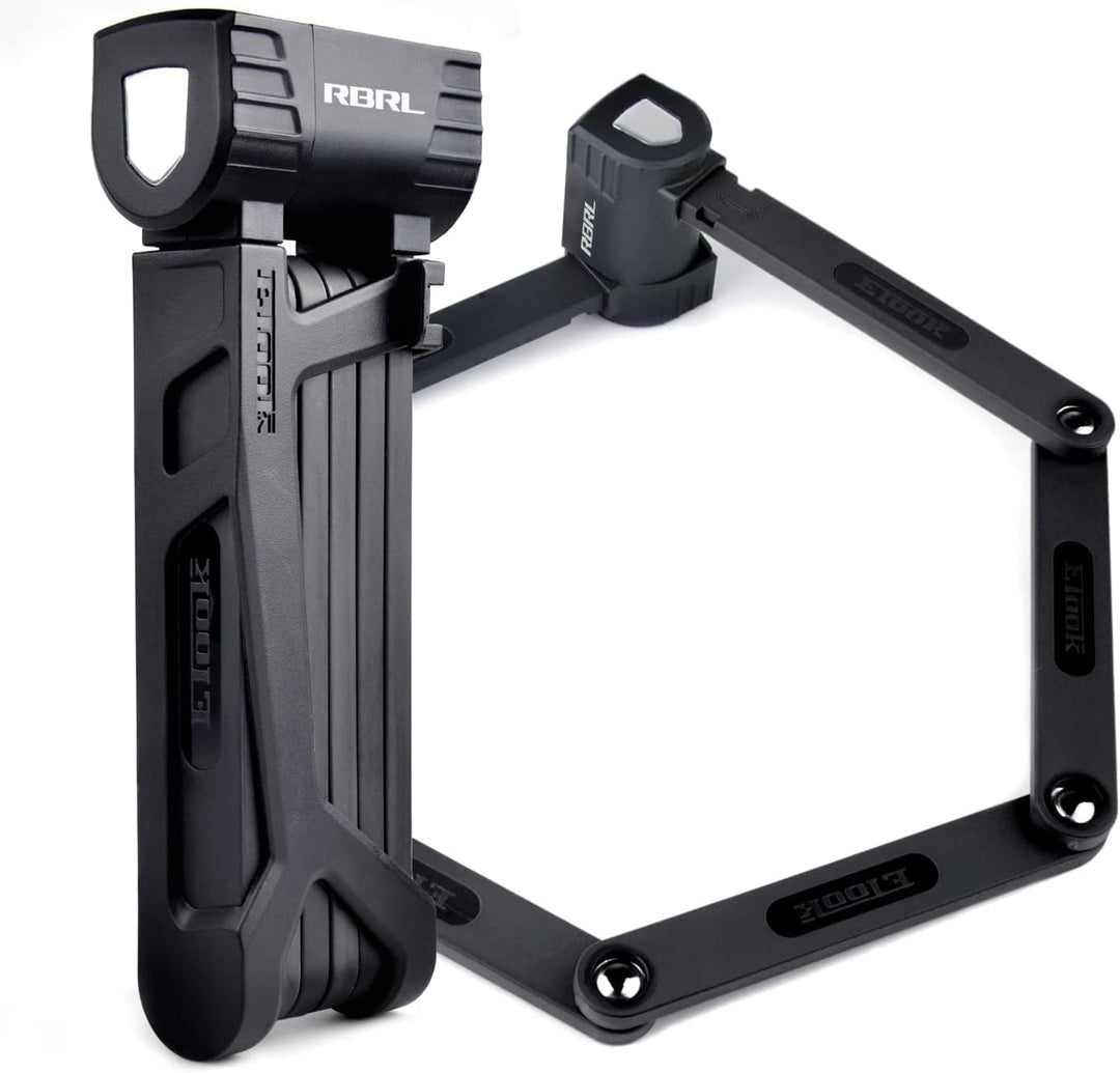 RBRL Faltschloss mit Halterung 【90cm】, geeignet für Roller, Elektrofahrräder, Tore usw. Fahrradschlo