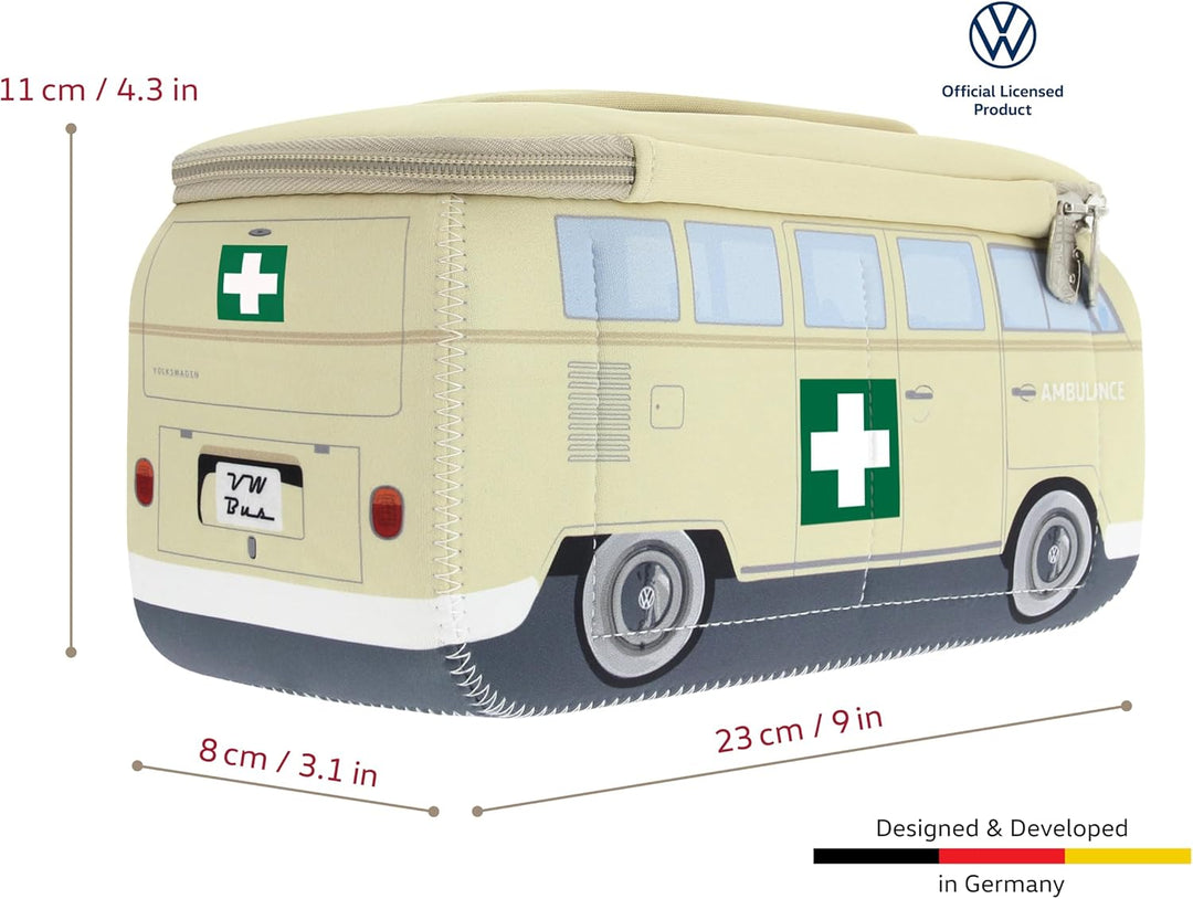BRISA VW Collection - T1 Bulli Bus Kulturbeutel Kosmetiktasche | Volkswagen Universaltasche Waschbeu