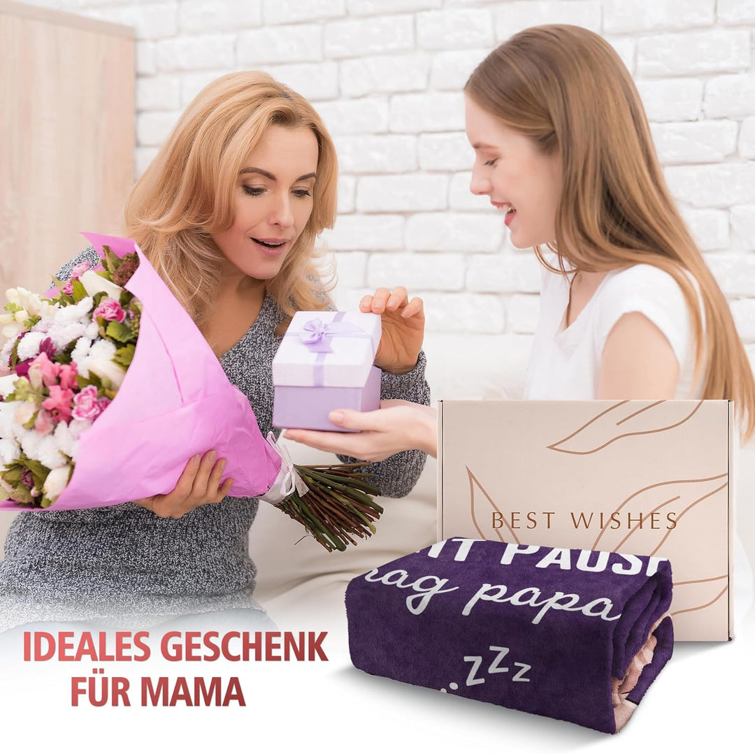 Geschenke für Mama zu Weihnachten, Mama Geschenk Weihnachten und Geburtstag – Kuscheldecke, Mutter G