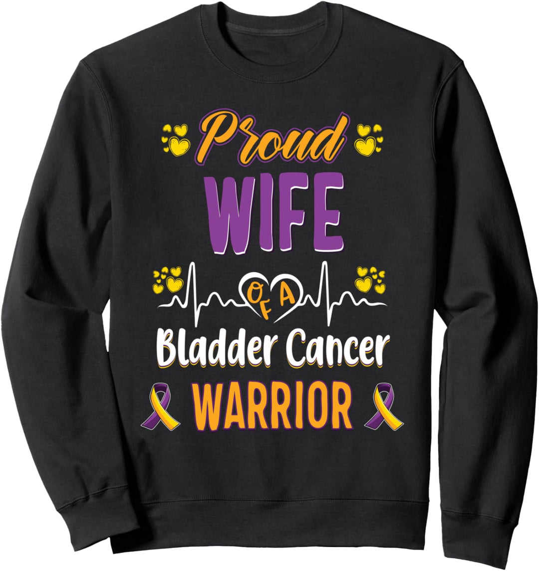Stolz Frau Blasenkrebs Krieger Bewusstseinsband Sweatshirt