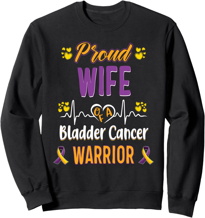 Stolz Frau Blasenkrebs Krieger Bewusstseinsband Sweatshirt