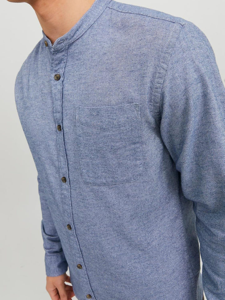 JACK & JONES Male Freizeithemd Comfort Fit Freizeithemd XS Faded Denim, XS Faded Denim