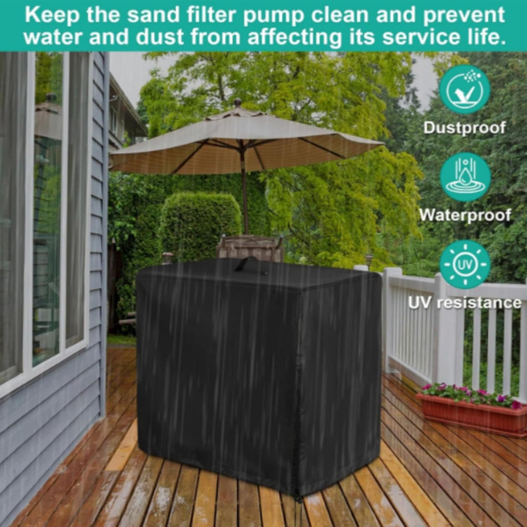Pool Sandfilter Abdeckung, Überzug für Pool Filtersandzylinder, Schutz vor Sonne, Staub und Wasser,