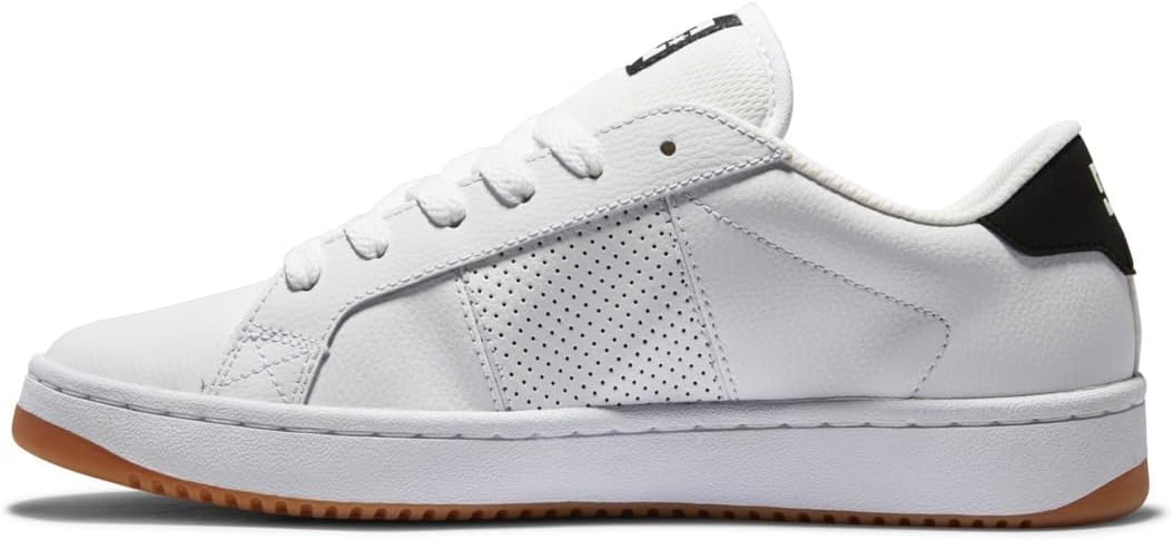 DC Shoes Herren Striker - Leather ShoesSneaker 40.5 EU Weiss, 40.5 EU Weiss