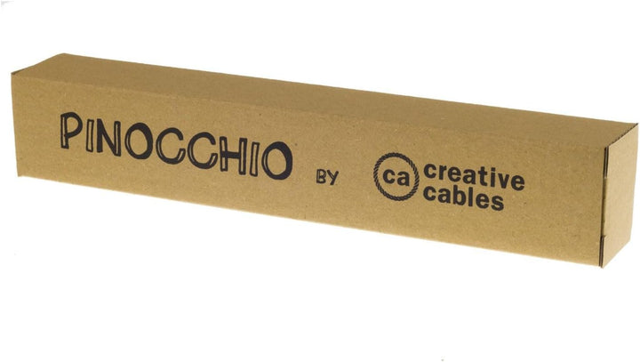 creative cables - Pinocchio, verstellbare Wandhalterung aus Holz für Pendelleuchten - Weiss, Wei