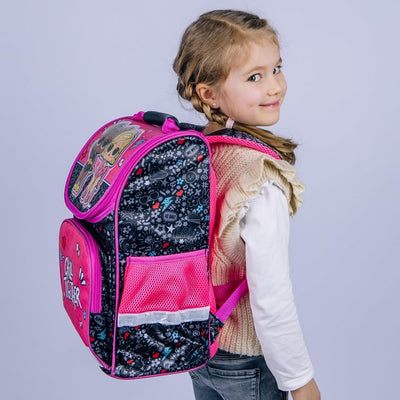 Familando LOL Surprise Schulranzen 1. Klasse für Mädchen · ergonomischer Tornister · LOL Schultasche