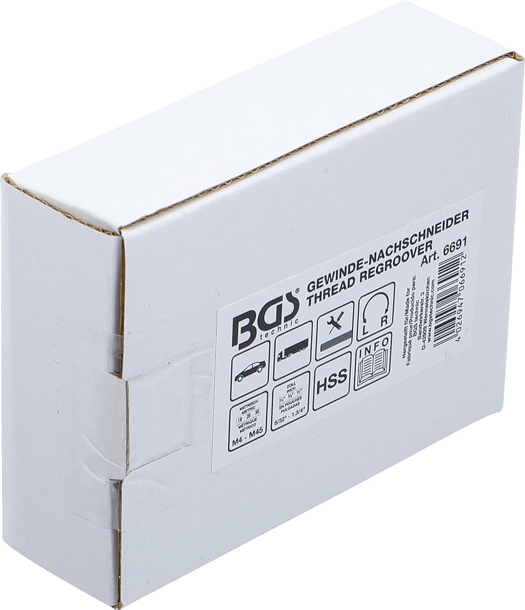 BGS 6691 | Universal-Gewindestrehler | Ø 4-45 mm, Ø 4-45 mm