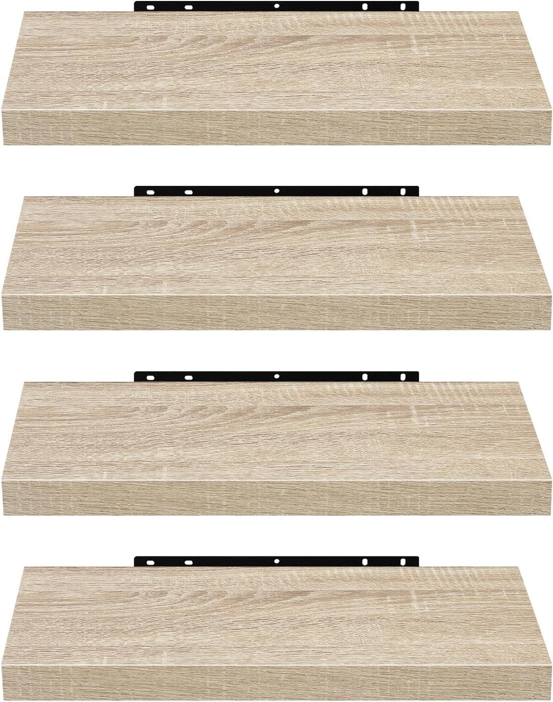 EUGAD Wandregal, Regal Wand 4er Set, Wandboard für Wohnzimmer, Küche, Badezimmer, Bücher/DVD/CD/Bild