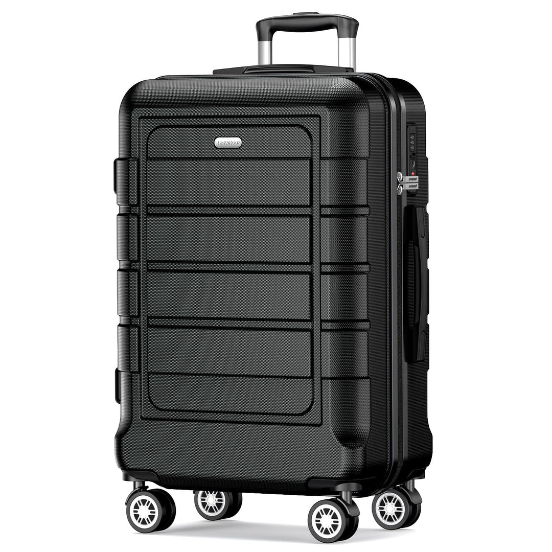 SHOWKOO Koffer Gross Hartschale Leicht Reisekoffer PC+ABS Erweiterbar Haltbar Trolley Handgepäck Gro