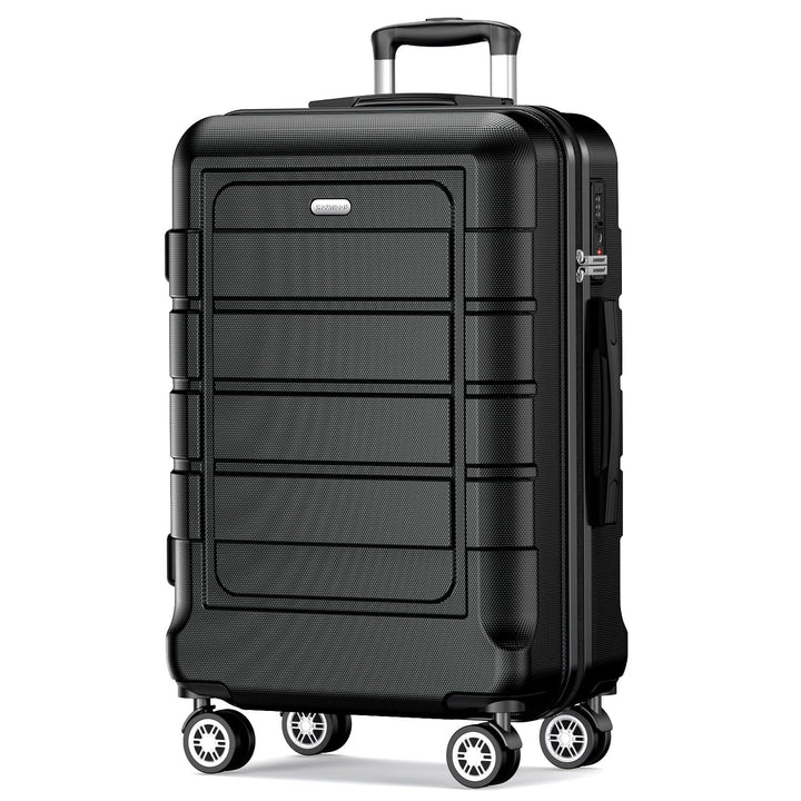 SHOWKOO Koffer Gross Hartschale Leicht Reisekoffer PC+ABS Erweiterbar Haltbar Trolley Handgepäck Gro