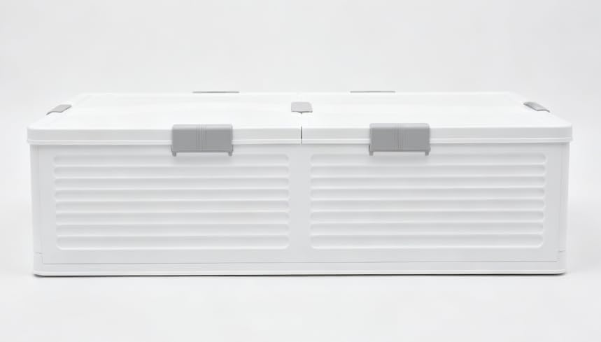 Faltbare Unterbettkommode mit Rollen, Betten Box Stauraum Bett Aufbewahrungsbox mit 6 Schnallen &amp; Do