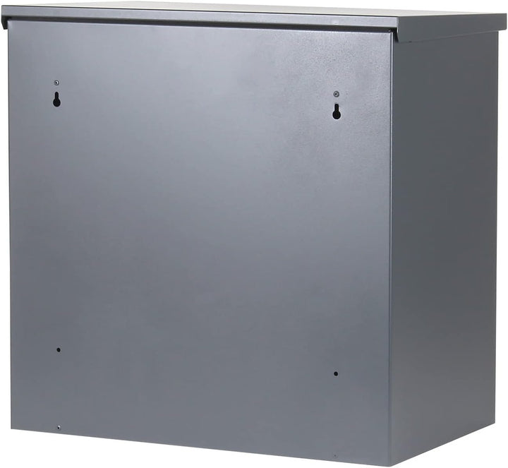 Wiltec Paketkasten grau 508 x 315 x 500 mm, Paketbox Zuhause, Private Paketannahme passend für Paket