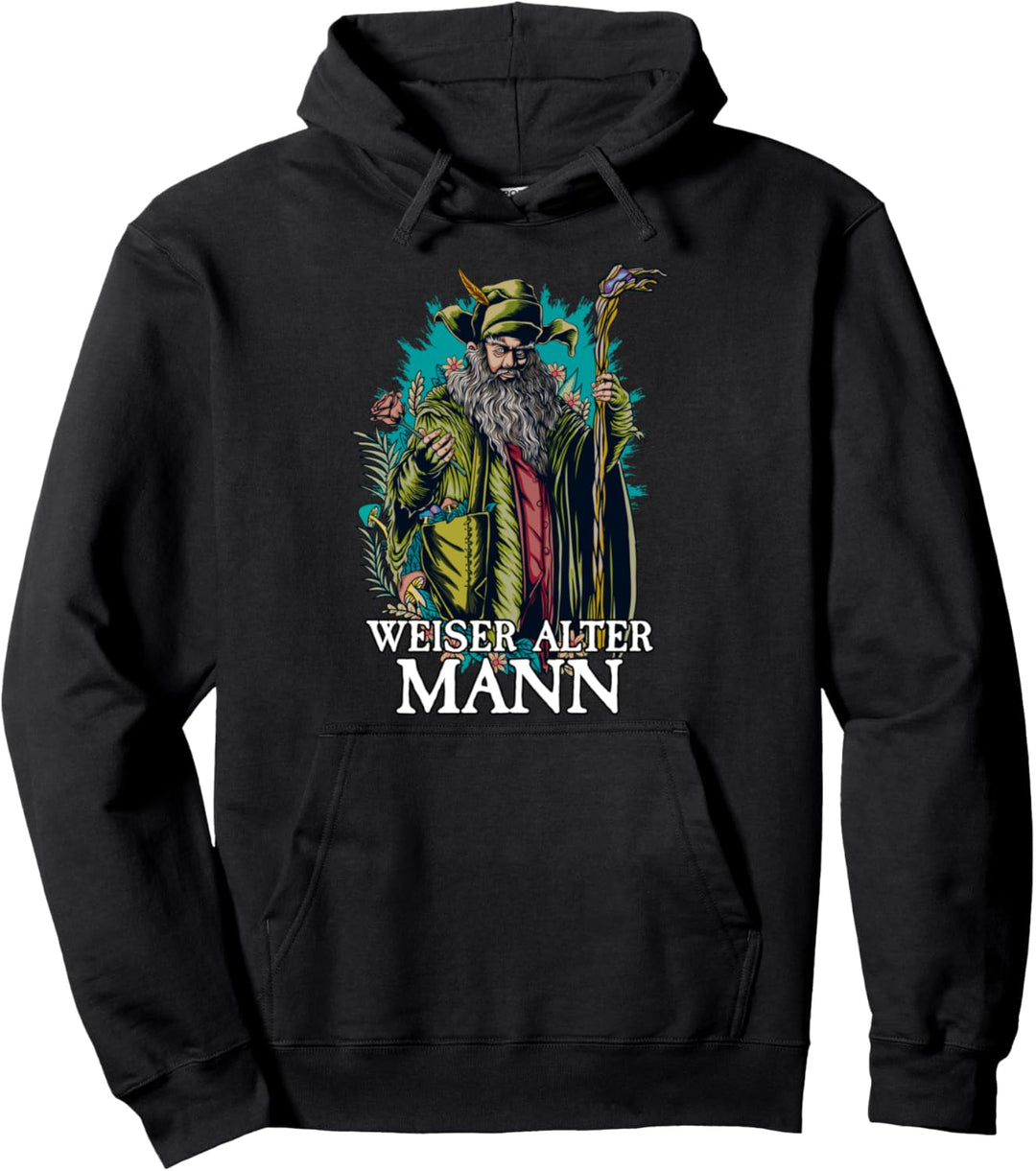 Droide mit Spruch I Zauberer I Herren Weiser Alter Mann Pullover Hoodie