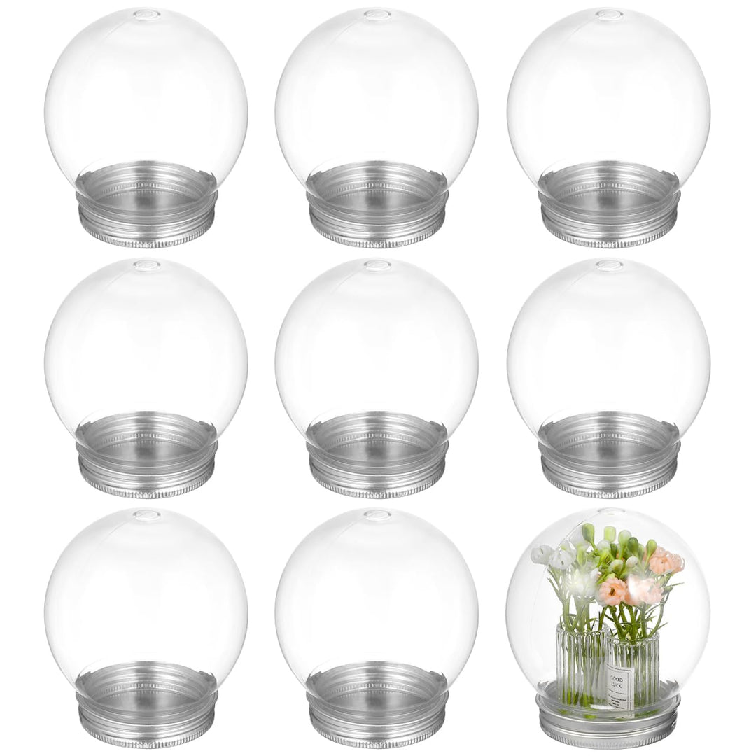 Gatuida 10Stücke Befüllbare Weihnachtskugeln Transparente Süssigkeitenflaschen Wiederverwendbare DIY