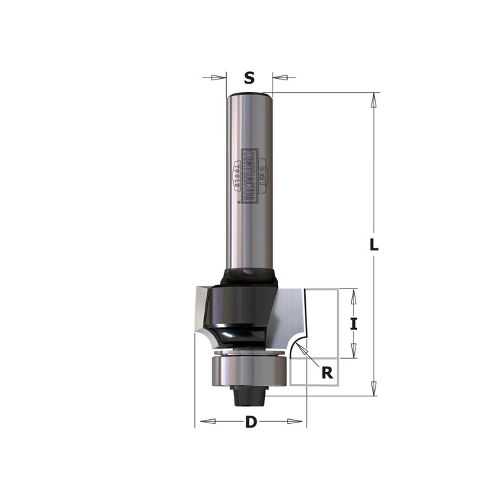 CMT ORANGE TOOLS K938-187 - VIERTELSTABFRÄSER HW Z2 S=8 D=18.7X10.5X53 R3 RE