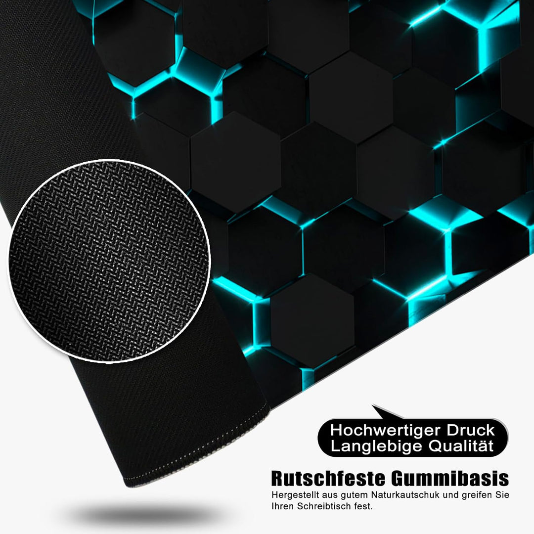 Mauspad Schwarz xl Gaming Mousepad Science Fiction Thema Desk Pad Gross Desk Mat Bürozubehör Schreib
