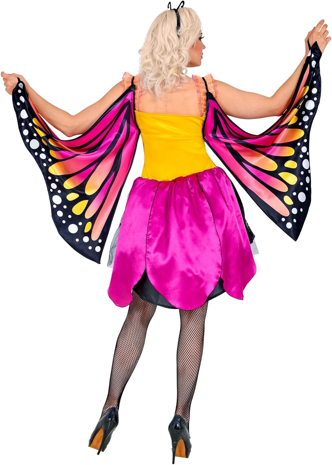 W WIDMANN MILANO Party Fashion - Kostüm Schmetterling, Kleid mit Tutu, Flügel, Tierkostüm, Faschings