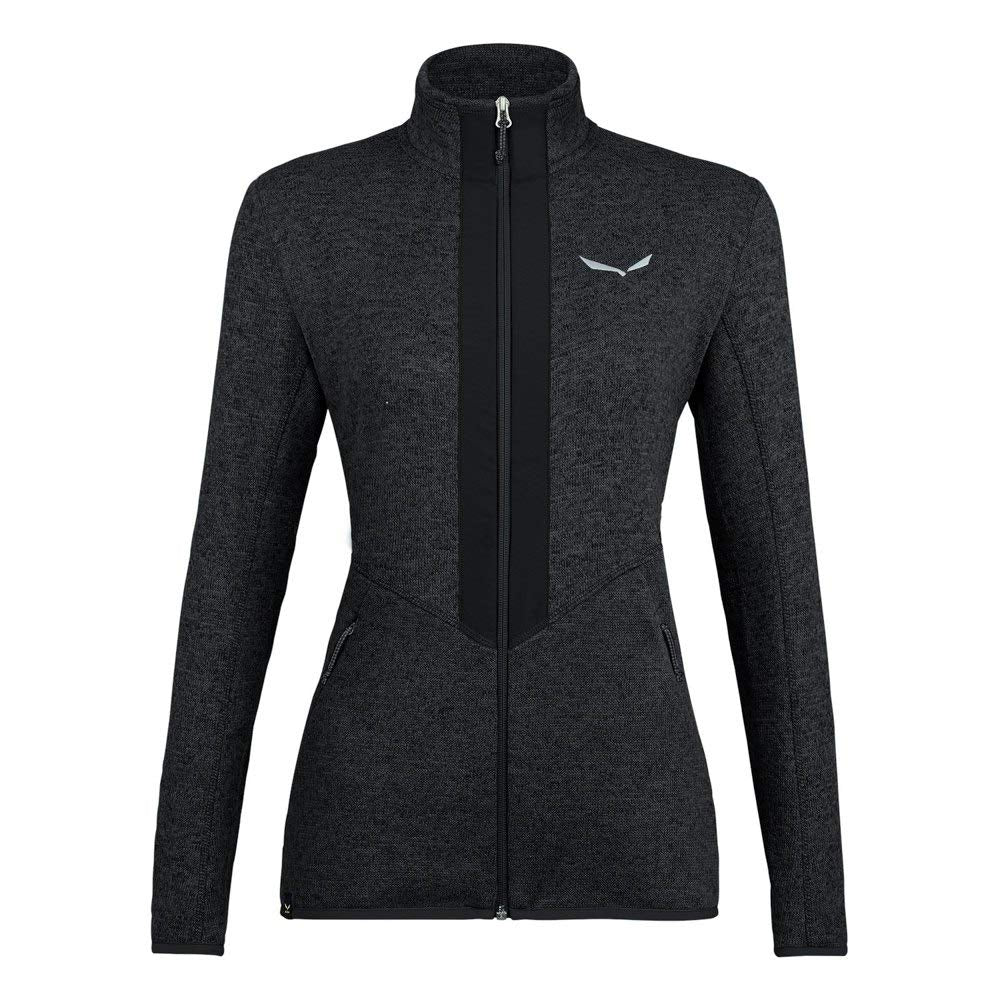 Salewa Damen ROCCA 2 PL W FZ, Fleecejacke Midlayer 3XL Black Out Melange, 3XL Black Out Melange