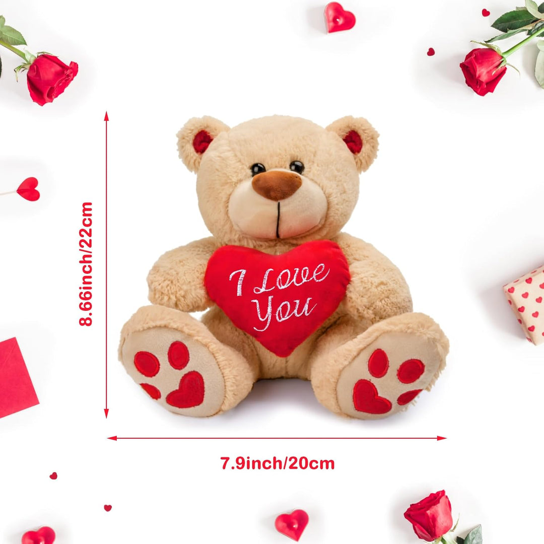 Valentinstag Lustige Geschenk für Sie,8 Zoll Plüsch Teddybär,Valentinstag Teddybär Geschenke für Fra