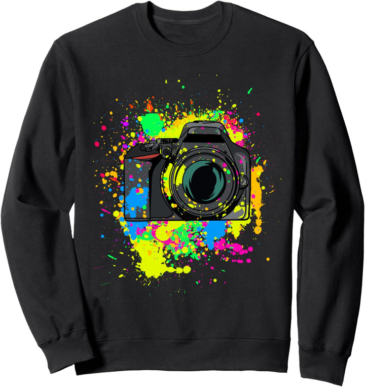 bunte Kamera mit Farbe Geschenk für Kamera & Fotografen Sweatshirt