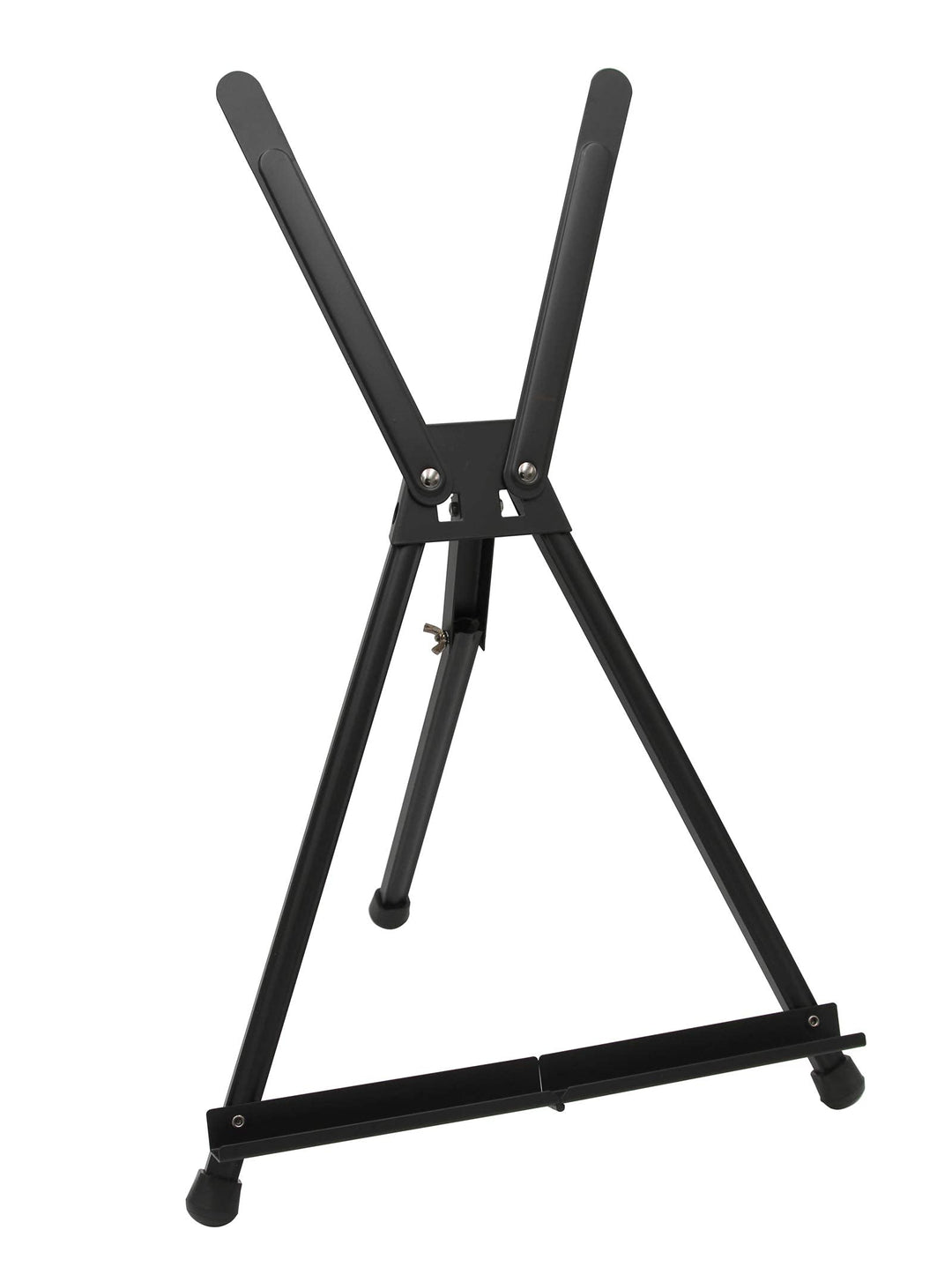 Paintersisters Display Staffelei, Tischstaffelei aus Aluminium schwarz, Sitzstaffelei für Keilrahmen