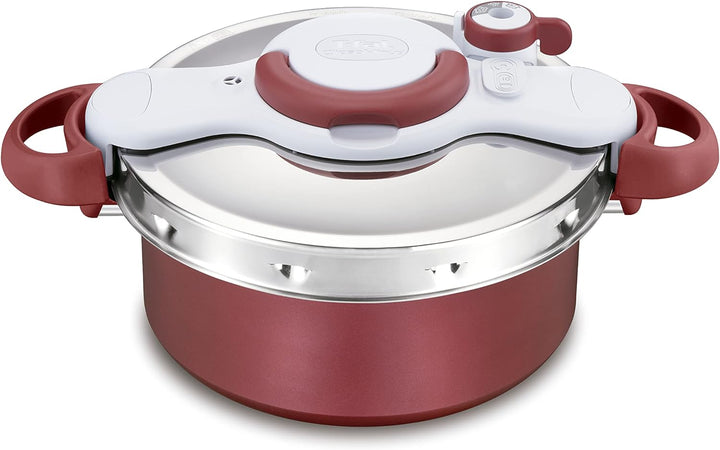 Tefal Schnellkochtopf Clipso Minut Duo 5 L - Schnellkochtopf aus Aluminium mit 5 Sicherheitssystemen