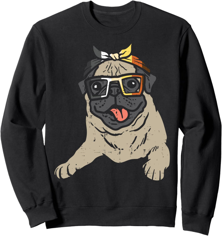 Pug Dog Bandana LGBTQ Gay Bear Flag Gay Pride Men Dog Lover Sweatshirt
