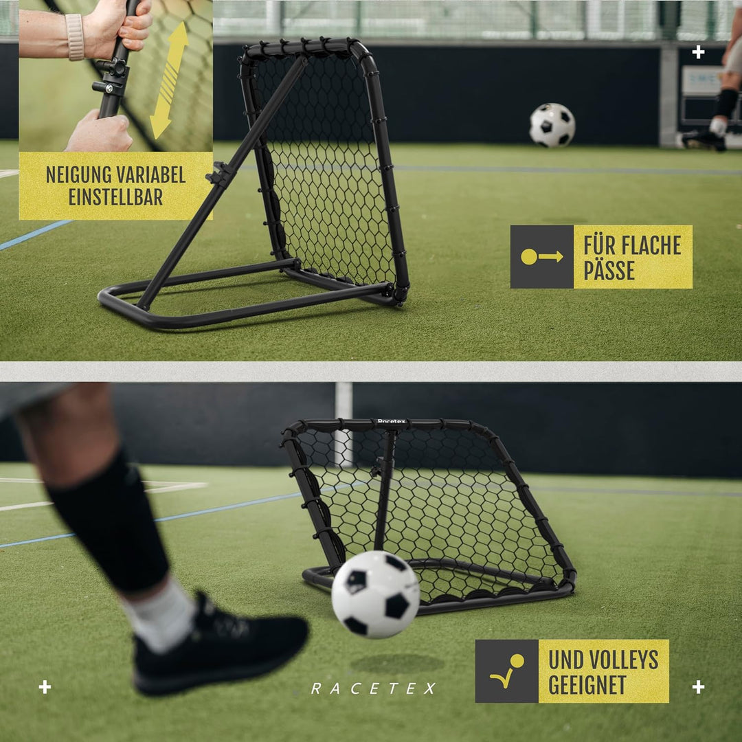 Racetex Rebounder für Fussball Kinder [STUFENLOS VERSTELLBAR] - Fussball Rebounder Kinder und Jugend