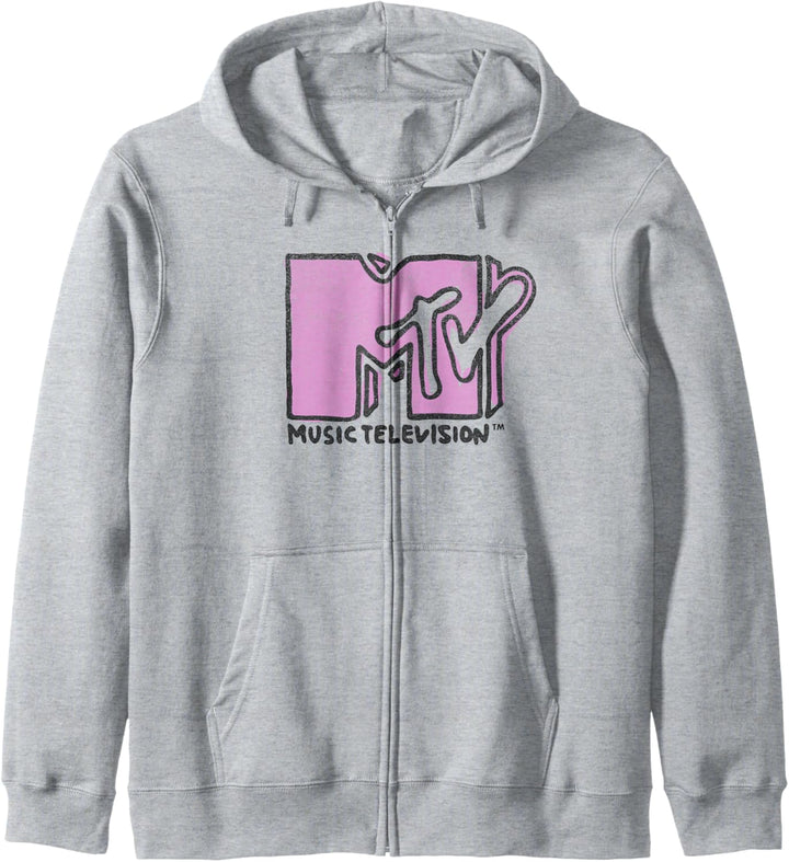 MTV Finger Paint Logo Kapuzenjacke
