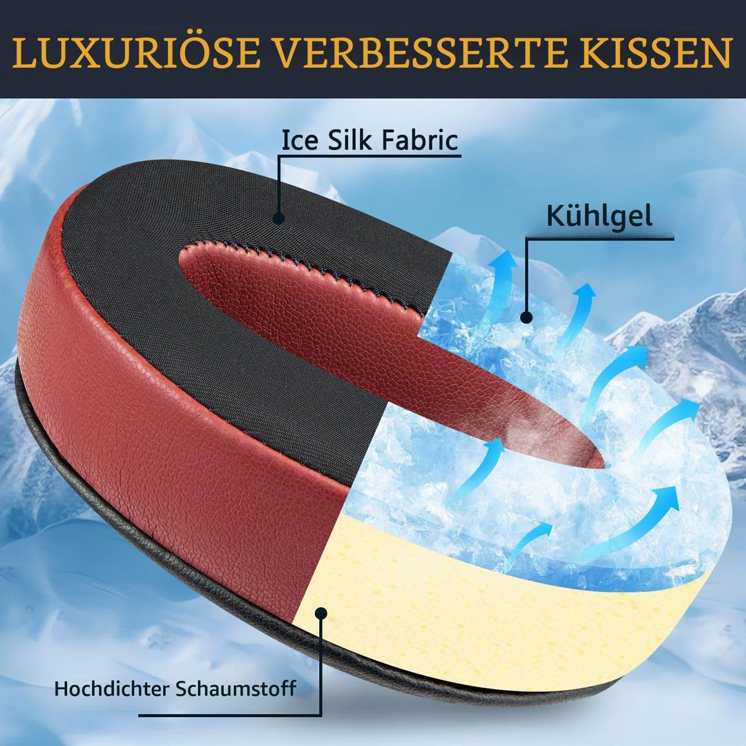 SOULWIT Kühlgel Ersatz Ersatzpolster Ohrpolster für Sennheiser HD 4.50BT/HD 4.50BTNC/HD4.50SE/HD4.40