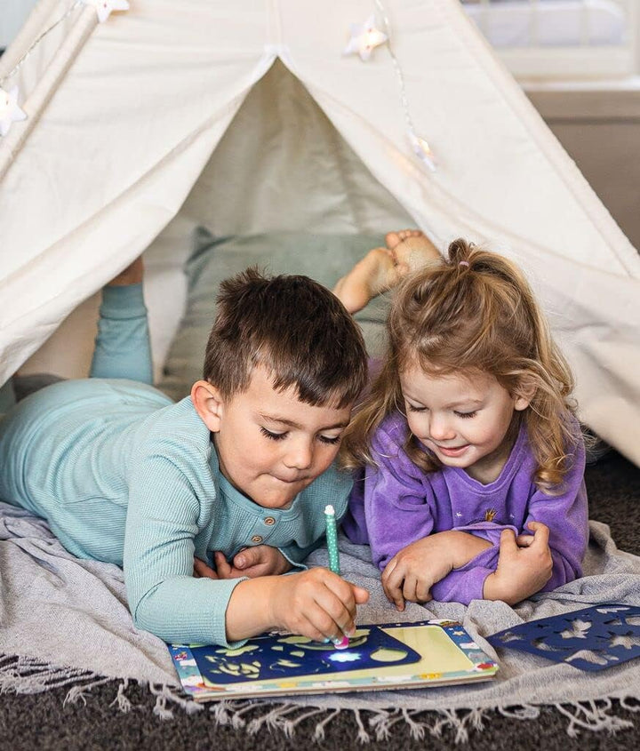 moses. 38171 Kleine Kuschelhelden Malen mit Licht, leuchtende Maltafel für Kinder, Zaubertafel mit m