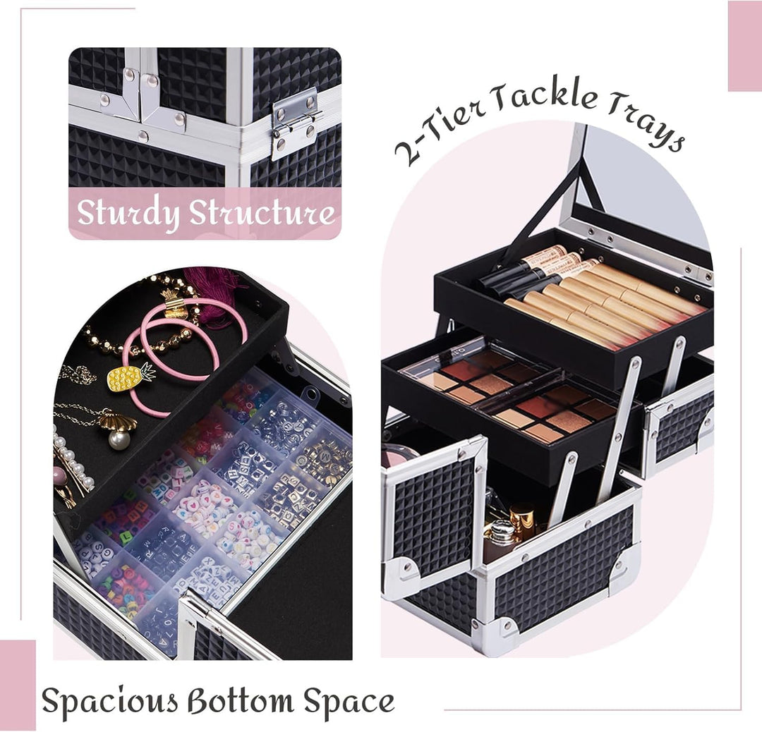 Joligrace Kosmetikkoffer Schminkkoffer Make up Koffer Beauty Case Kosmetik Make up Organizer Koffer