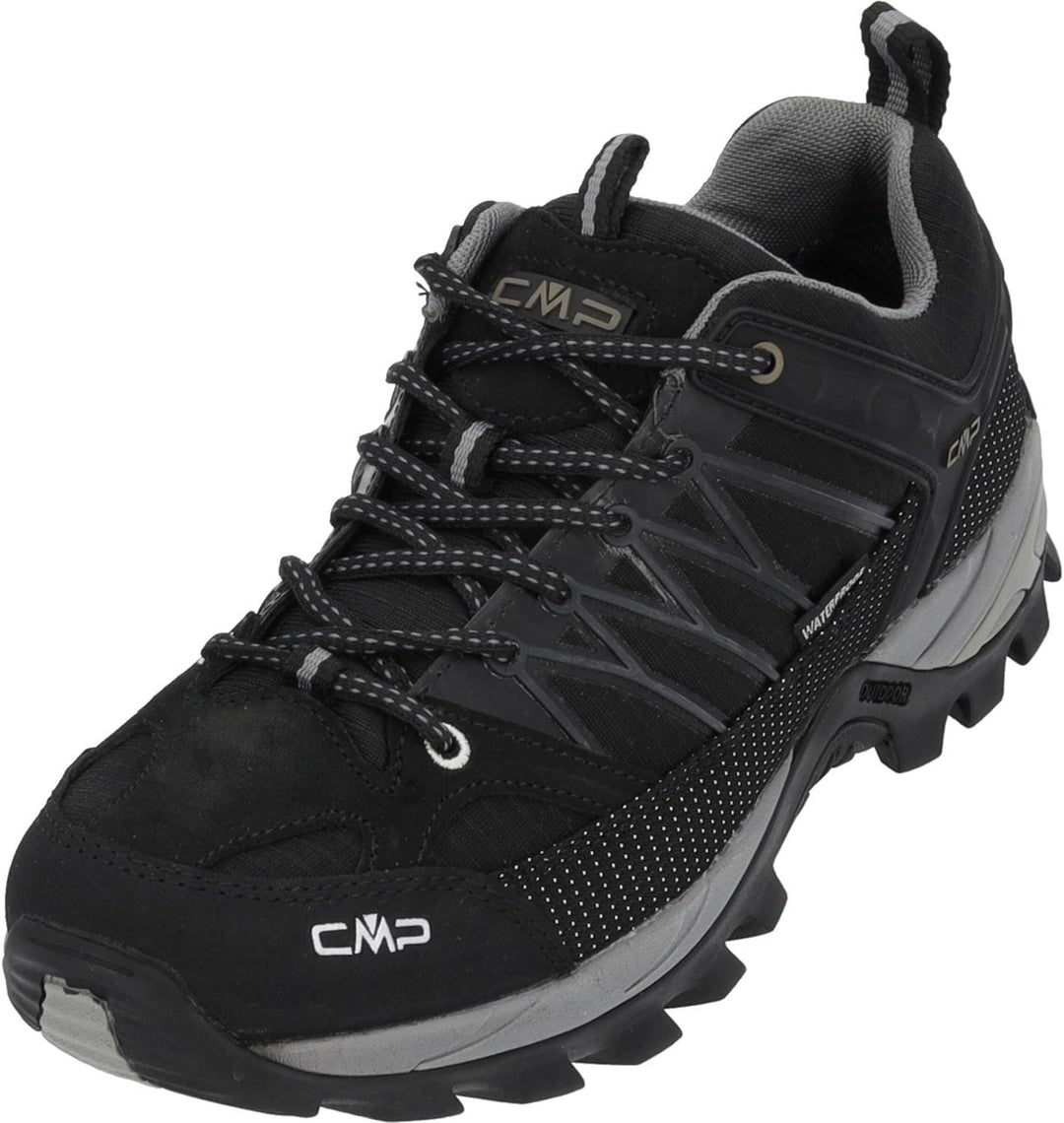 CMP Herren Rigel Low Shoe Wp Trekking-& Wanderhalbschuhe 47 EU Nero Grey, 47 EU Nero Grey