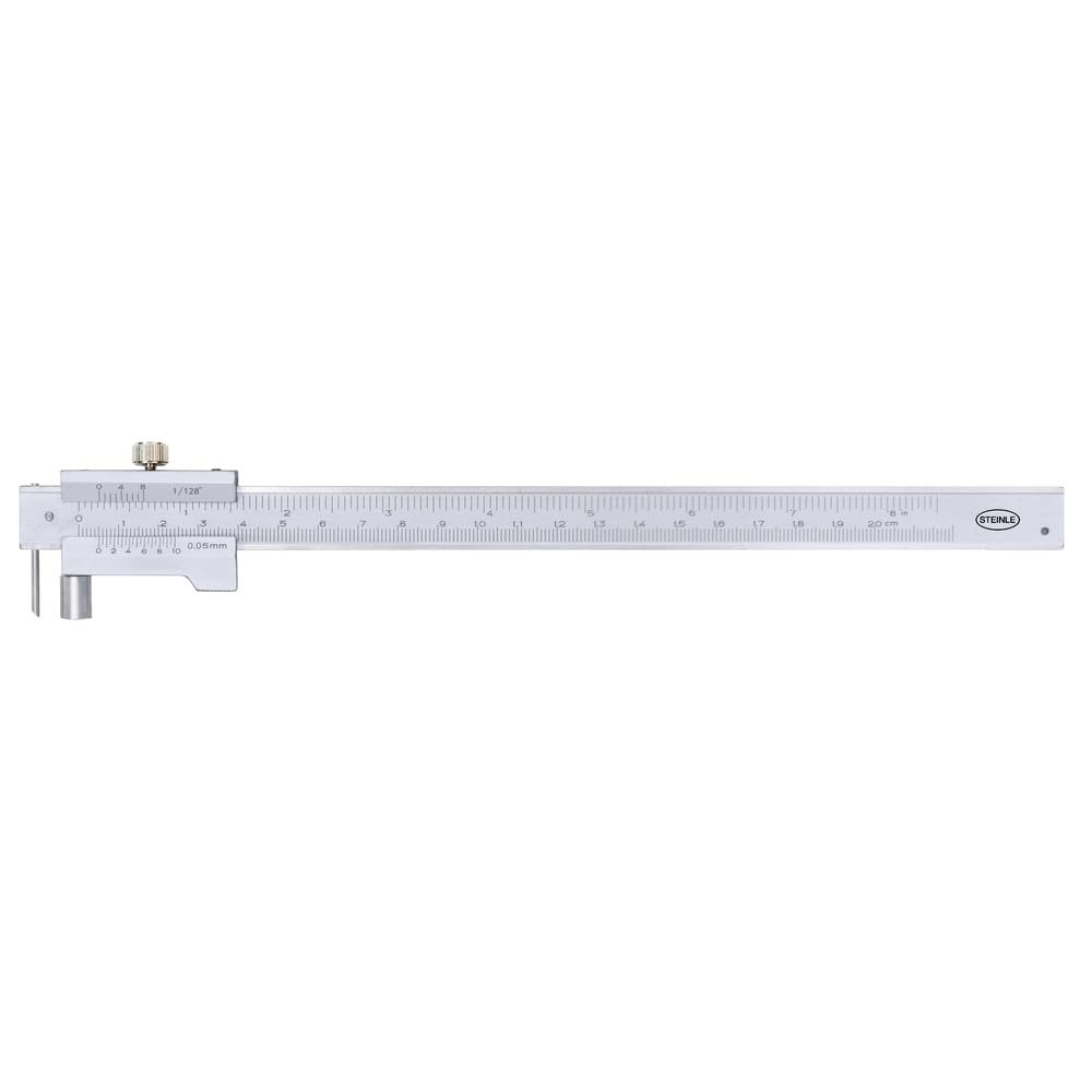 STEINLE Anreiss Messschieber Streichmass mit Rolle 200 mm