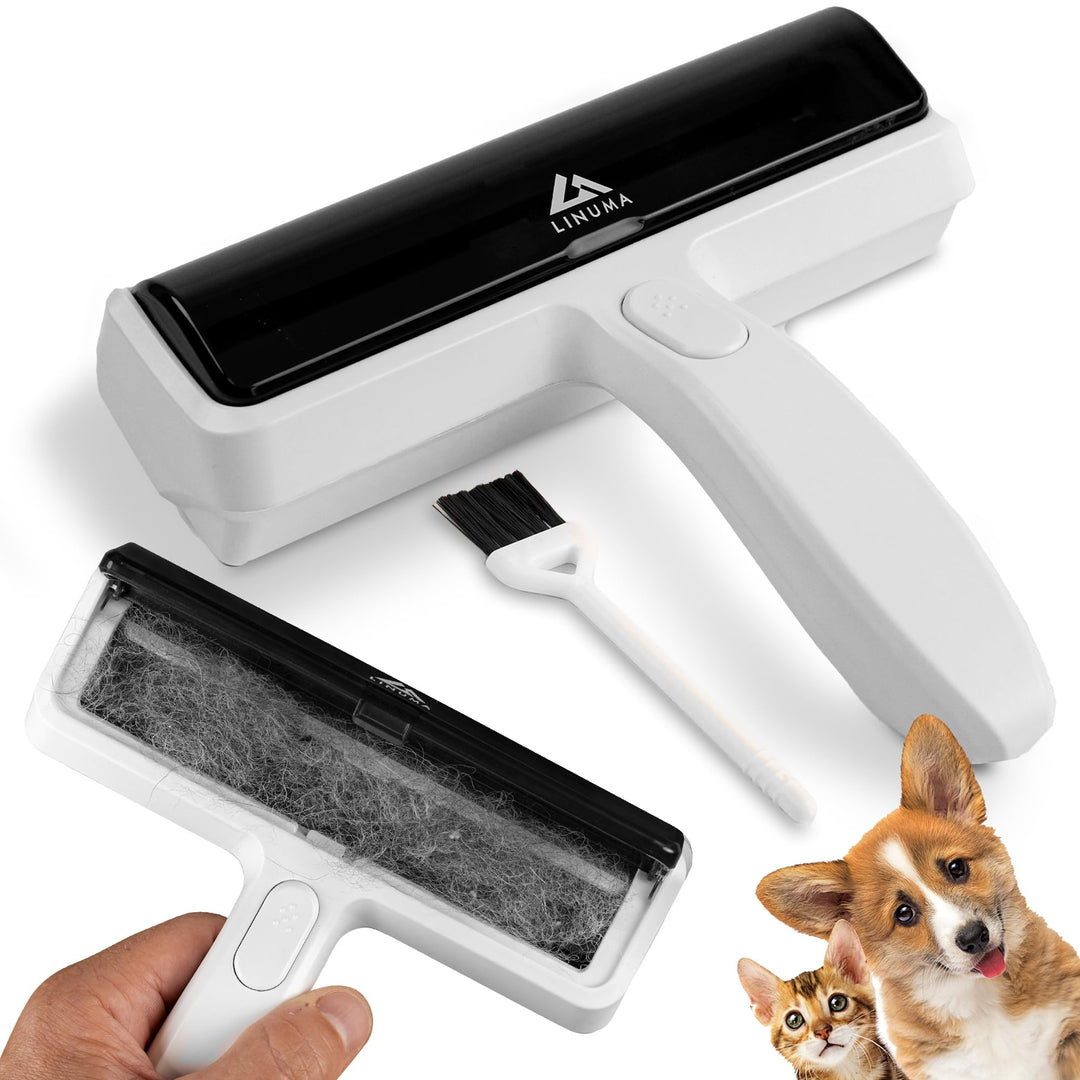 Fusselrolle PRO Tierhaare – extra Starke Aufnahme, wiederverwendbar – Hunde- & Katzenhaare – Sofa, B
