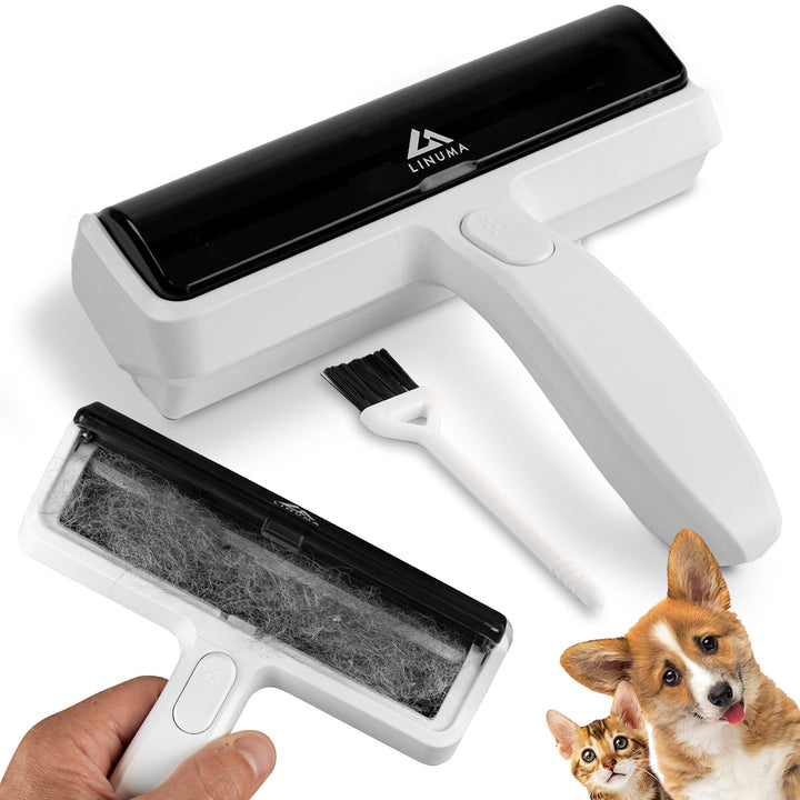 Fusselrolle PRO Tierhaare – extra Starke Aufnahme, wiederverwendbar – Hunde- & Katzenhaare – Sofa, B