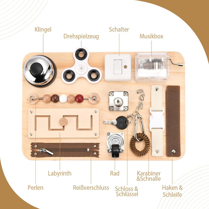 Potatomato Fidget Busy Board für Erwachsene – Beschäftigung für Senioren mit Demenz & Alzheimer –Mul