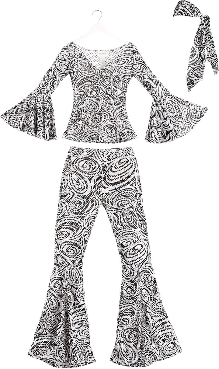 California Costumes 70er Disco Psychodelic Damenkostüm S (38/40)