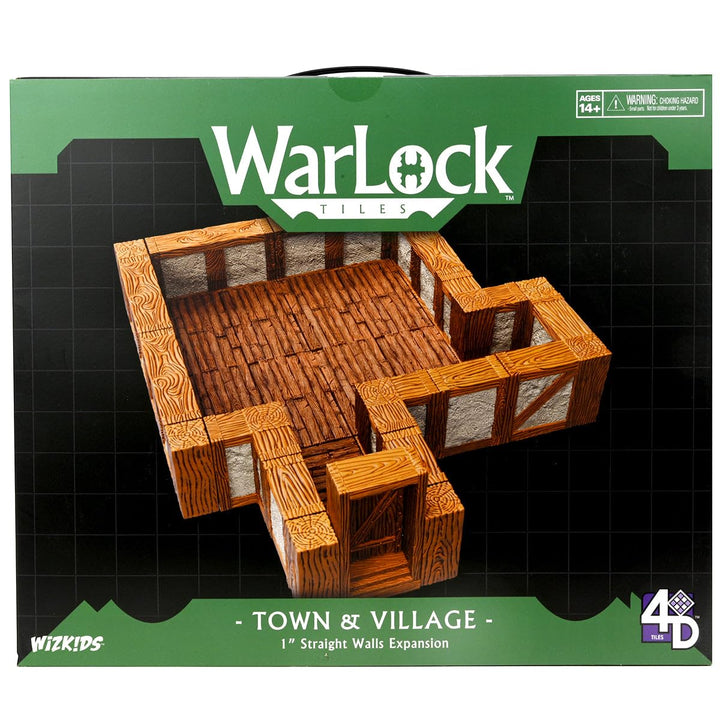 Warlock Fliesen Erweiterungsset Town & Village Straight Walls, 2,5 cm