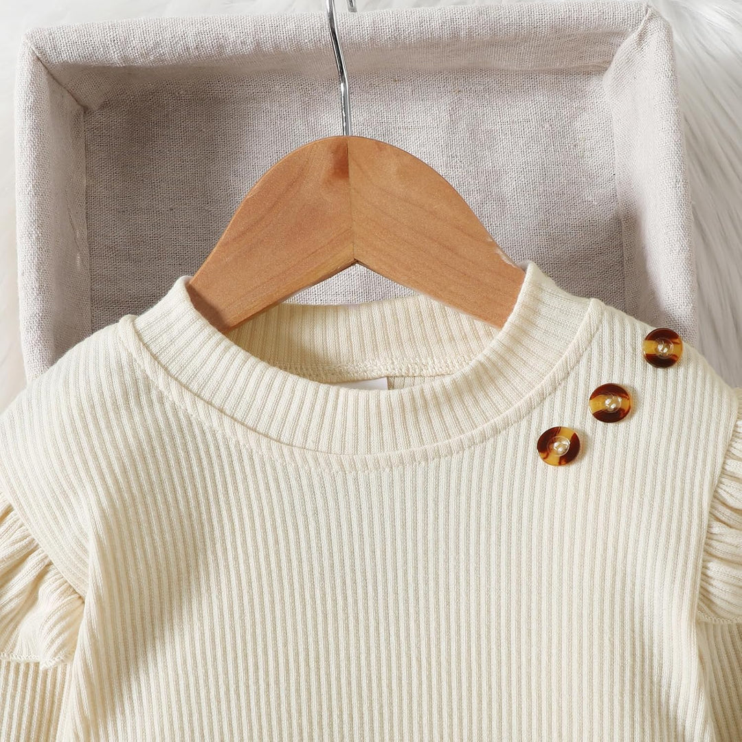 Miipat Kleinkind Mädchen Kleidung Set Mädchen Outfits Set Lange Ärmel Pullover Tops mit Mini Rock Se