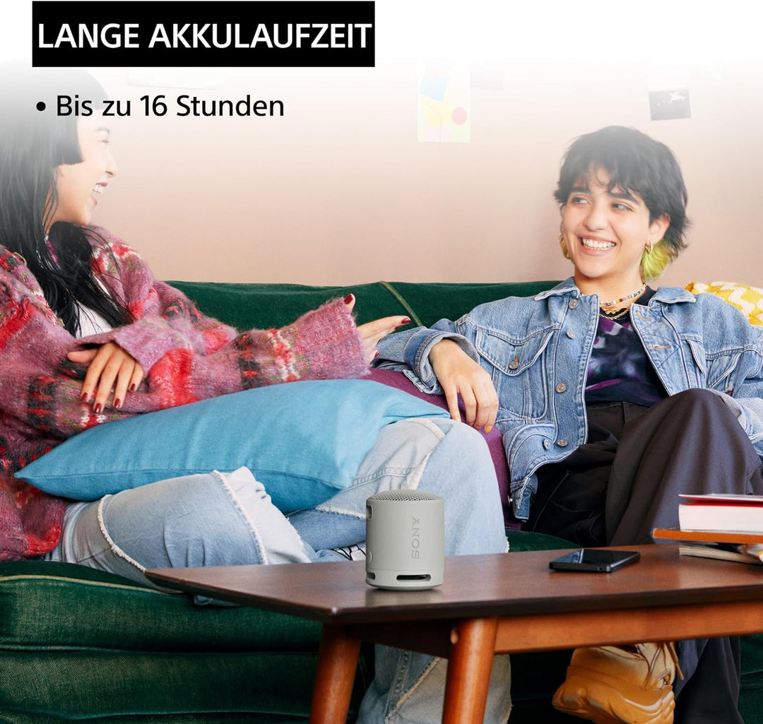 Sony SRS-XB100 - Kabelloser Bluetooth-Lautsprecher, tragbar, leicht, kompakt, Outdoor, Reise-, langl