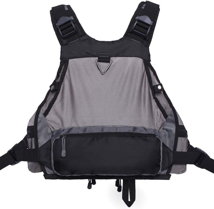 Kylebooker Fliegenfischen Weste Angelweste Einstellbare Grösse Maschen Multi-Taschen Jacke Einheitsg