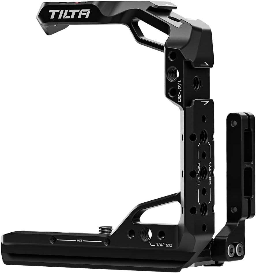 Tilta Halber Kamerakäfig für R6 Mark II mit NATO-Schiene, Kaltschuh, 1/4-Zoll-Gewinde, Positionierst