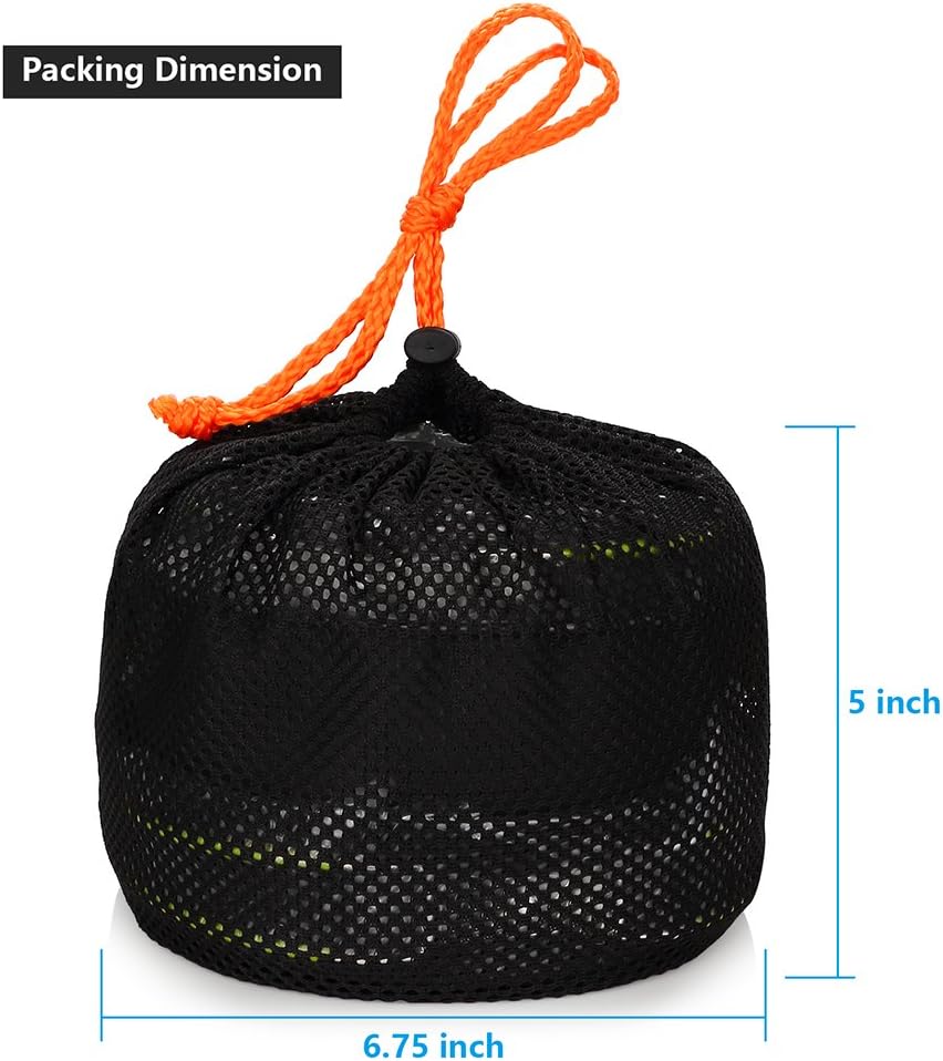 Gutsdoor Camping Kochset Geschirr-Set für 1-2 Personen, Kochset mit Tragbarem Aluminiumtopf Teekesse