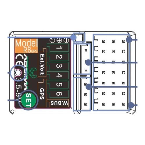 Absima Empfänger 6 Wege R6GPS 2,4 GHz – 2020024